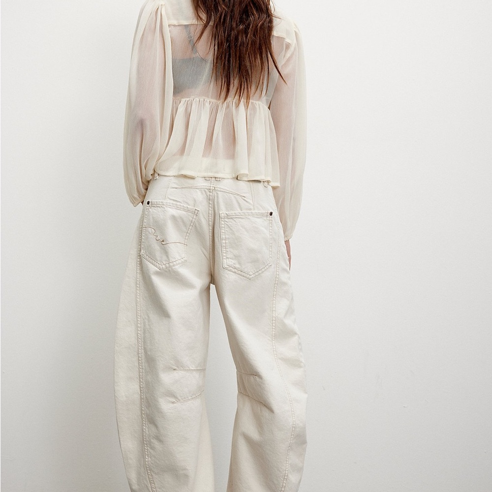 Freepeople Barrel Jeans , Milk - Picture 8 of 8